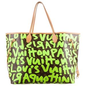 Louis Vuitton Graffiti GM Neverfull Green